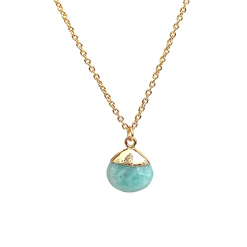 Detalle de Gempires Natural Amazonite Teardrop Pendant