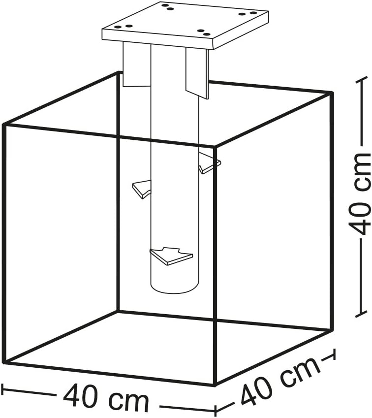 Detalle de Schneider Universal-Bodenplatte für Ampelschirme 897-00 – Zum Einbetonieren, 3,8 kg, Silber