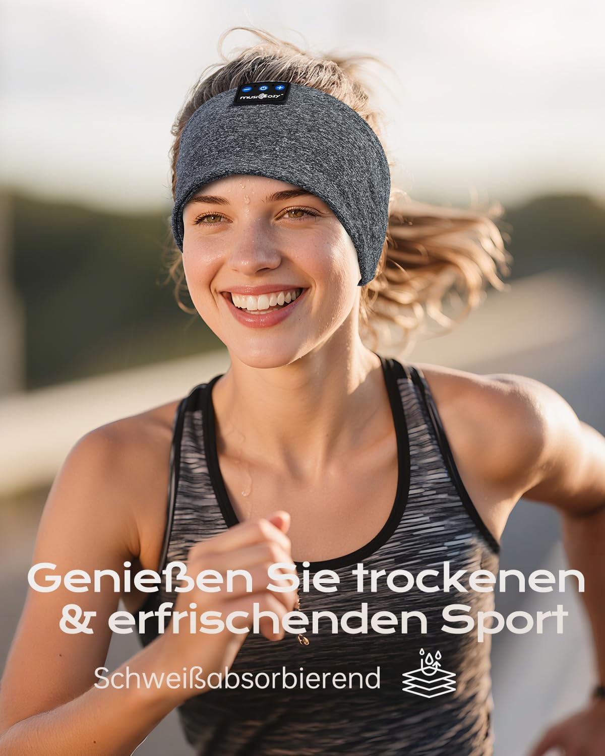 Thumbnail 3 de MUSICOZY Schlafkopfhörer Bluetooth – 5-in-1 Stirnband-Kopfhörer mit bis zu 16 Stunden Laufzeit