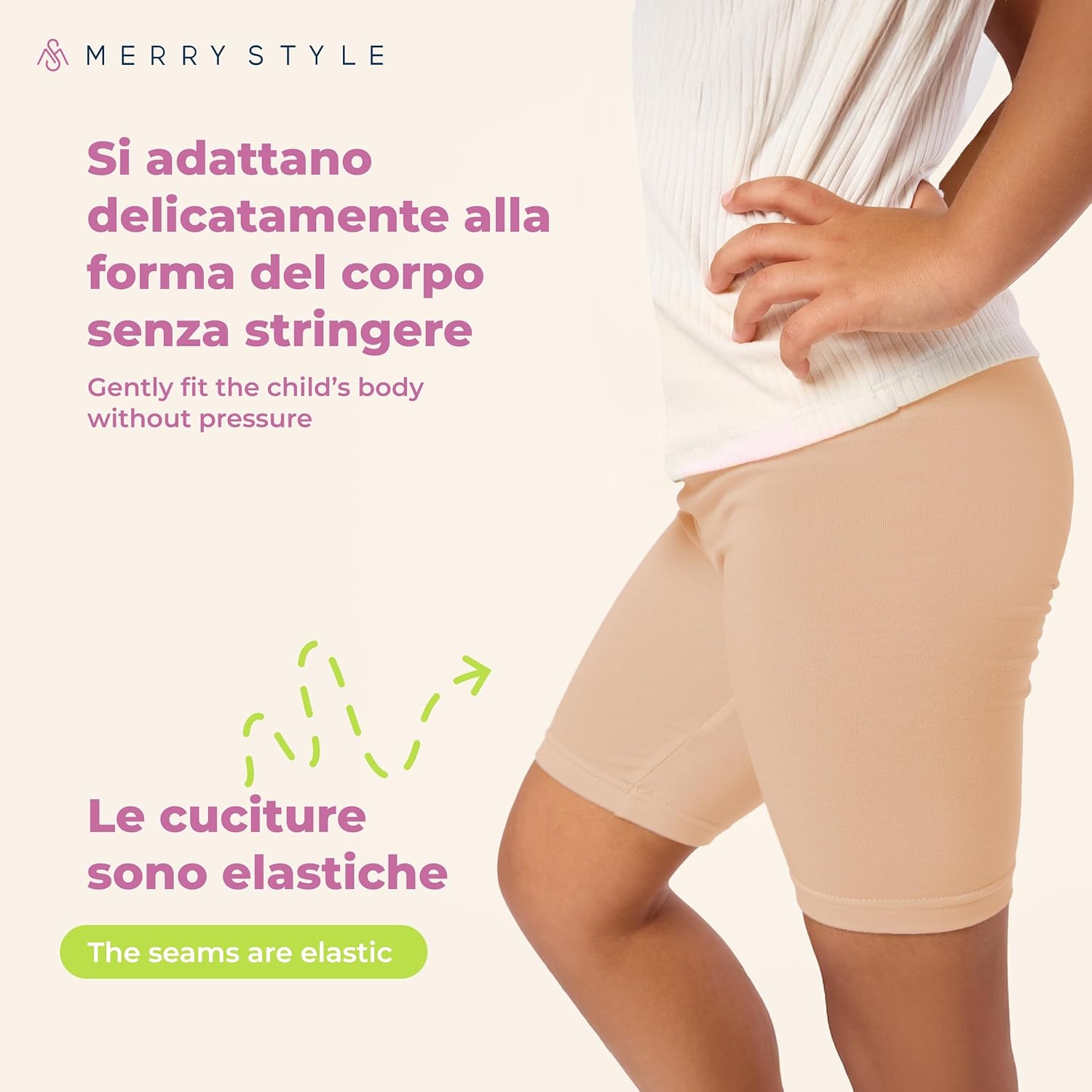 Thumbnail 3 de Merry Style Leggings Corti Bambina e Ragazza MS10-227