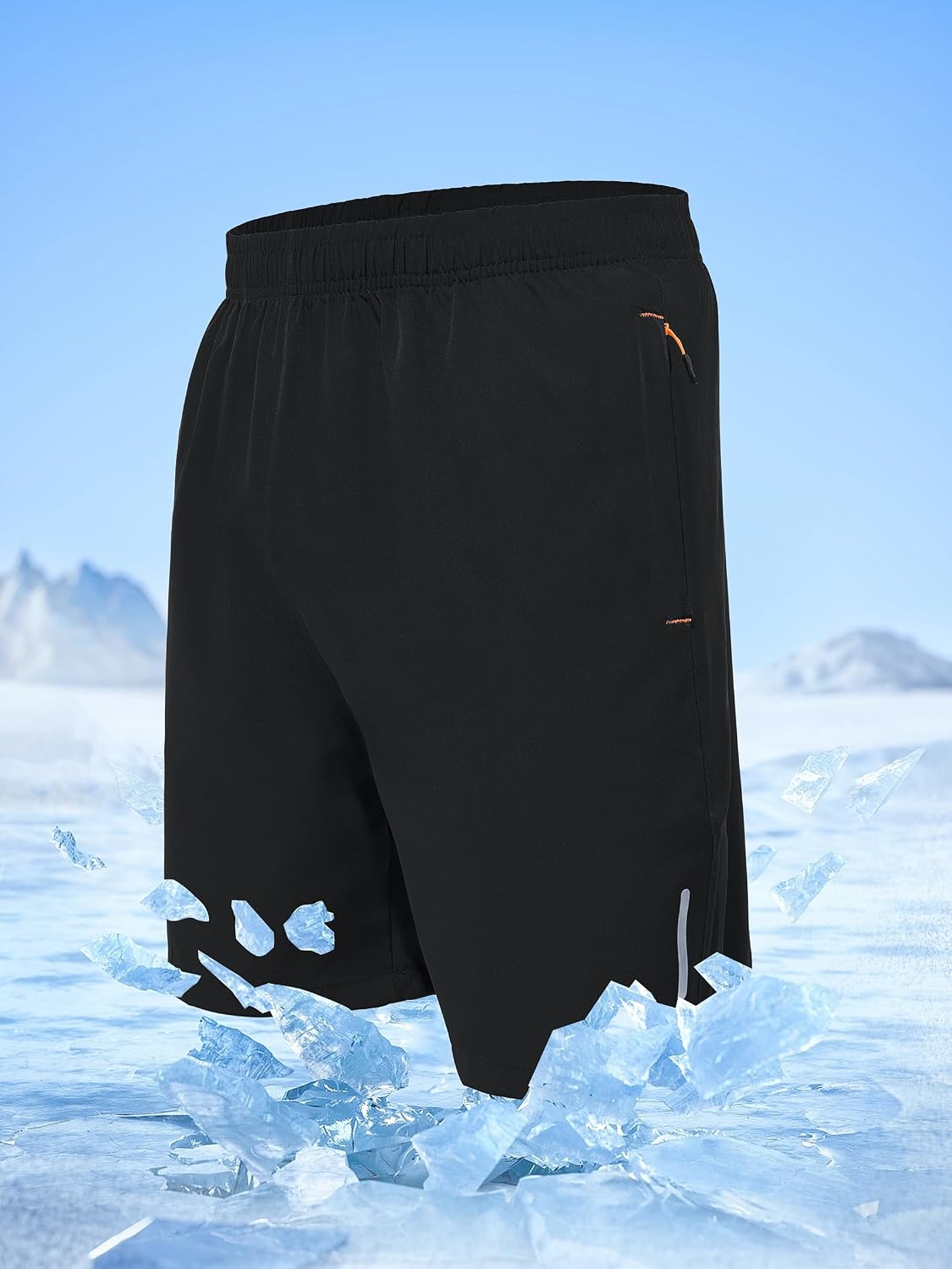 Detalle de UIQUR Men’s Athletic Running Shorts (7”/9”) Quick-Dry Workout & Gym Shorts with Zipper Pockets