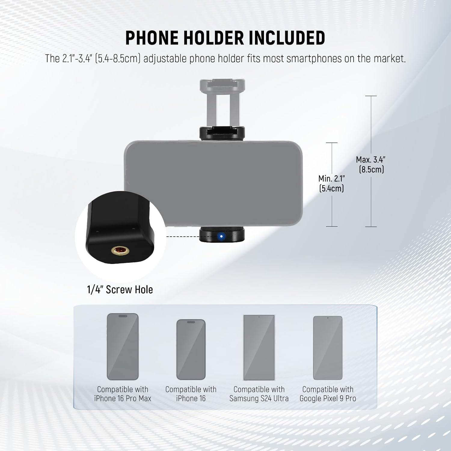 Thumbnail 4 de NEEWER Camera Fence Mounting Kit for Live Streaming with Flexible Arm Holder (PA029)