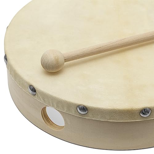 Detalle de World Rhythm HD-6 Handtrommel – Halbrund in 6 Zoll, inkl. Schlägel