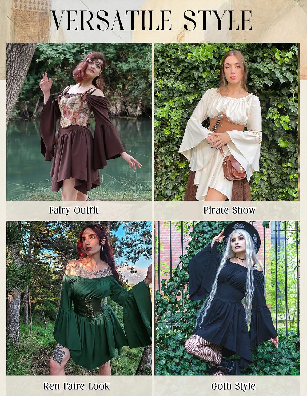 Detalle de Scarlet Darkness Renaissance costume dress