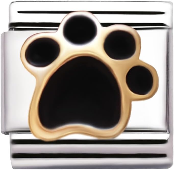Detalle 2 de 2Burned Italian Charm Flag for 9 mm Bracelets in Stainless Steel