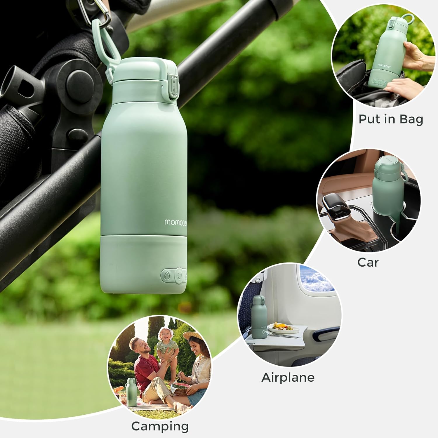 Detalle 2 de Momcozy Portable Milk Warmer 17 oz bottle warmer