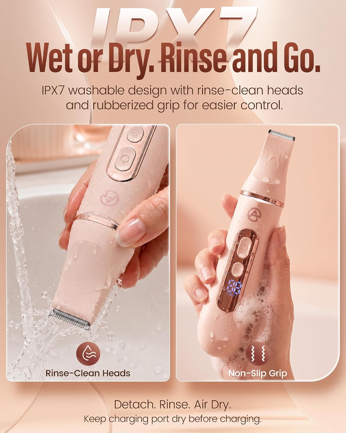 Thumbnail 6 de EaseAura Rasoio Elettrico Donna 5 In 1 – Grooming completo per viso, corpo e zone intime