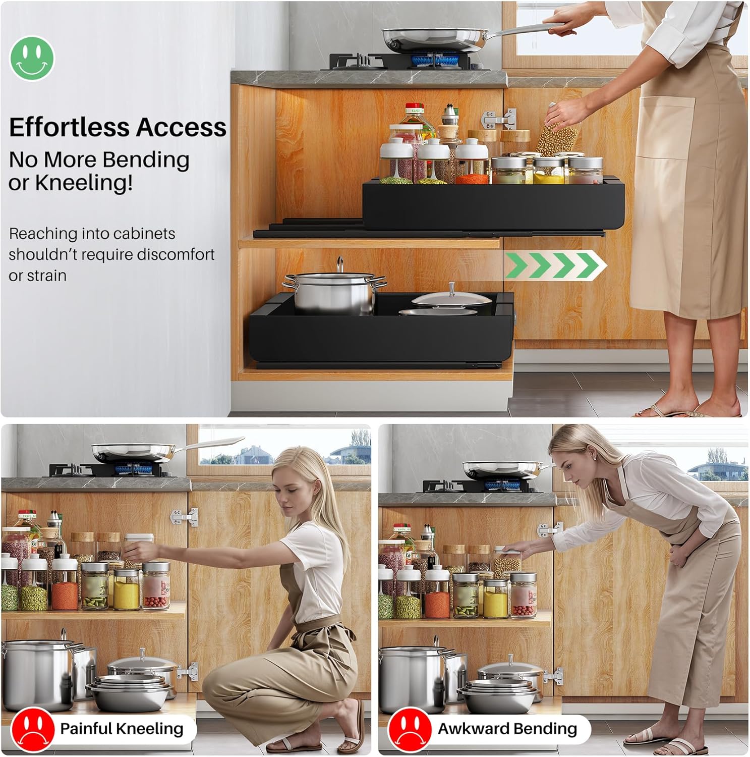 Thumbnail 3 de Pull Out Cabinet Organizer 12-20 in