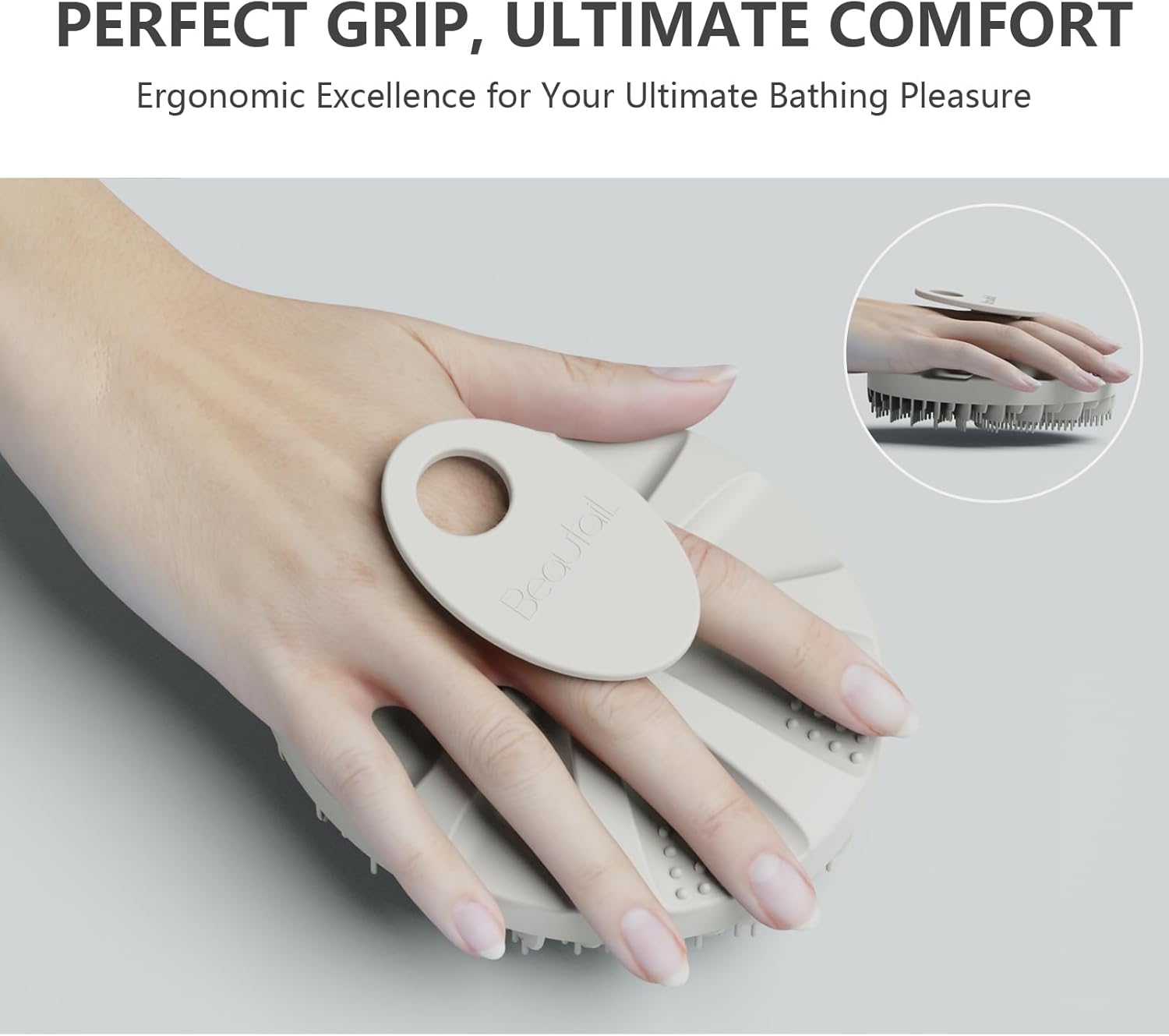Detalle 2 de BEAUTAIL Silicone Body Scrubber for Sensitive Skin