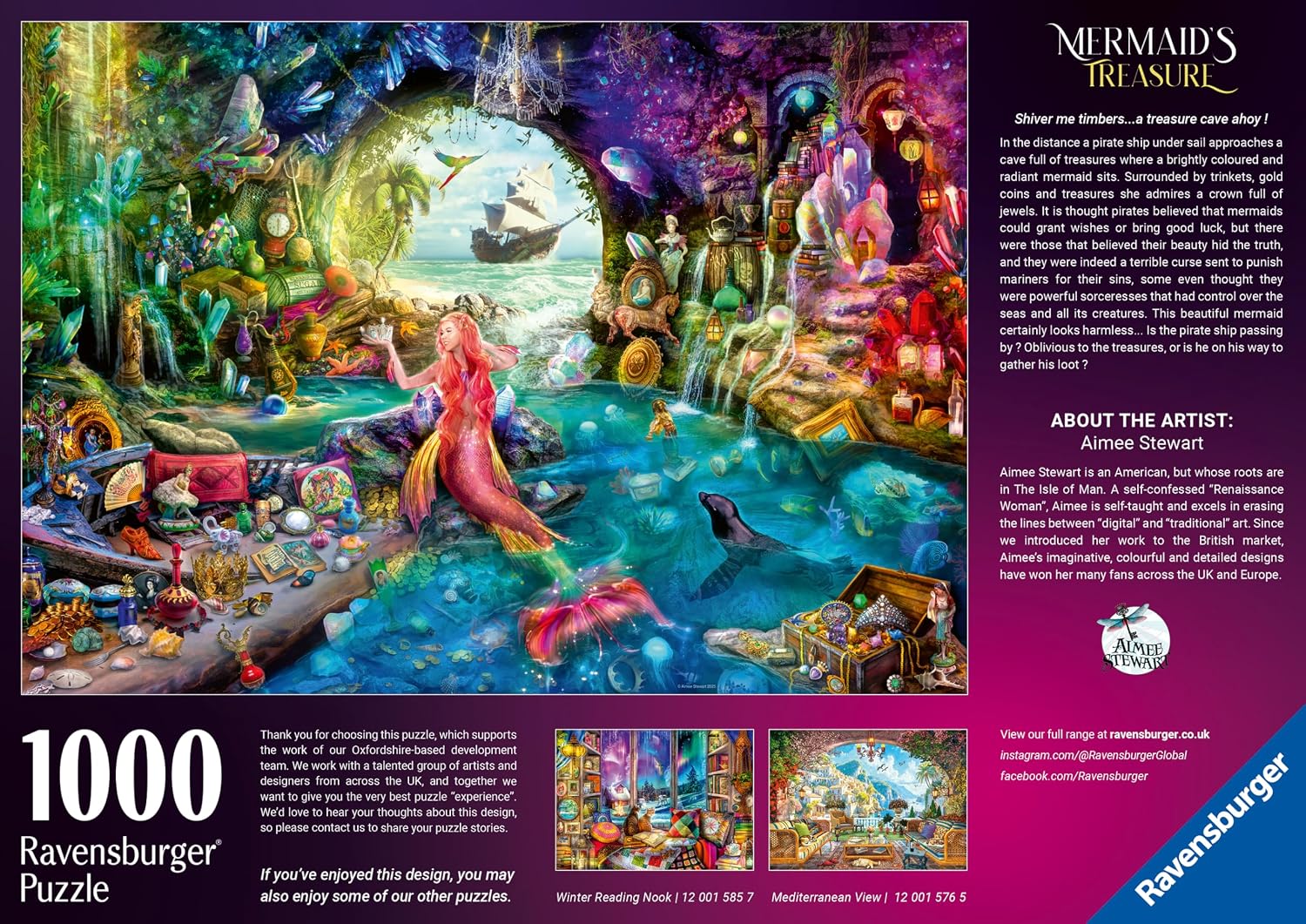 Thumbnail 5 de Ravensburger Mermaids Treasure 1000-piece jigsaw puzzle (70 x 50cm) for adults and kids 12+