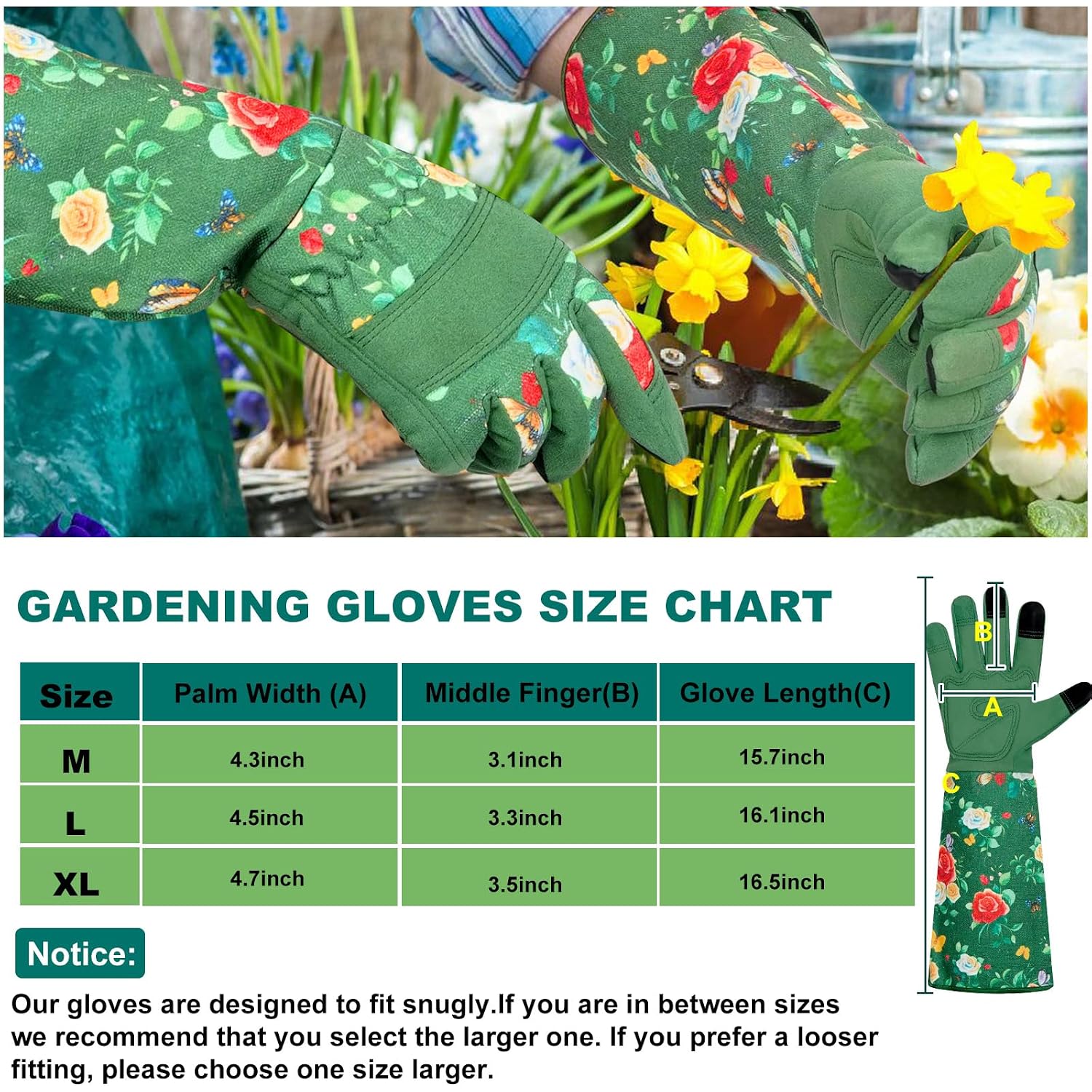 Thumbnail 6 de DLY Gardening Gloves for Women Medium