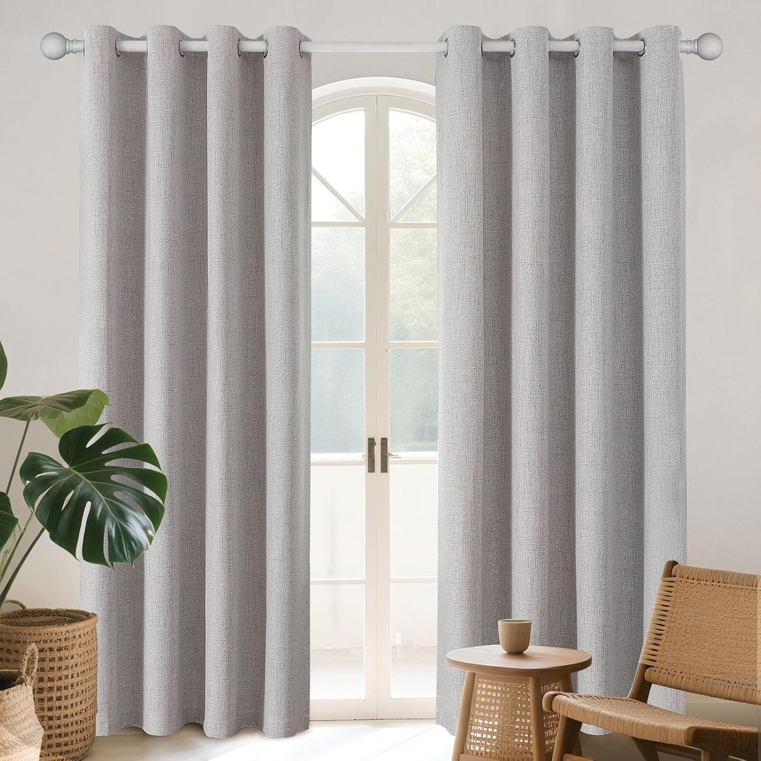 Detalle de Joydeco 100% Blackout Curtains 84" 52"W 🪟