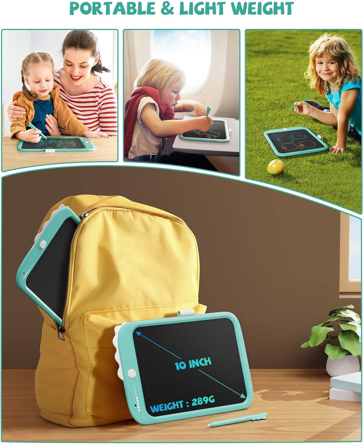 Thumbnail 4 de 10-Zoll-LCD-Schreibblock digitales Zeichenbrett für Kinder