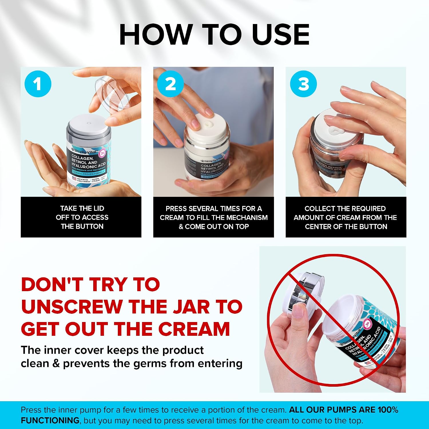 Thumbnail 5 de SimplyVital Collagen Retinol Cream 3.38 oz