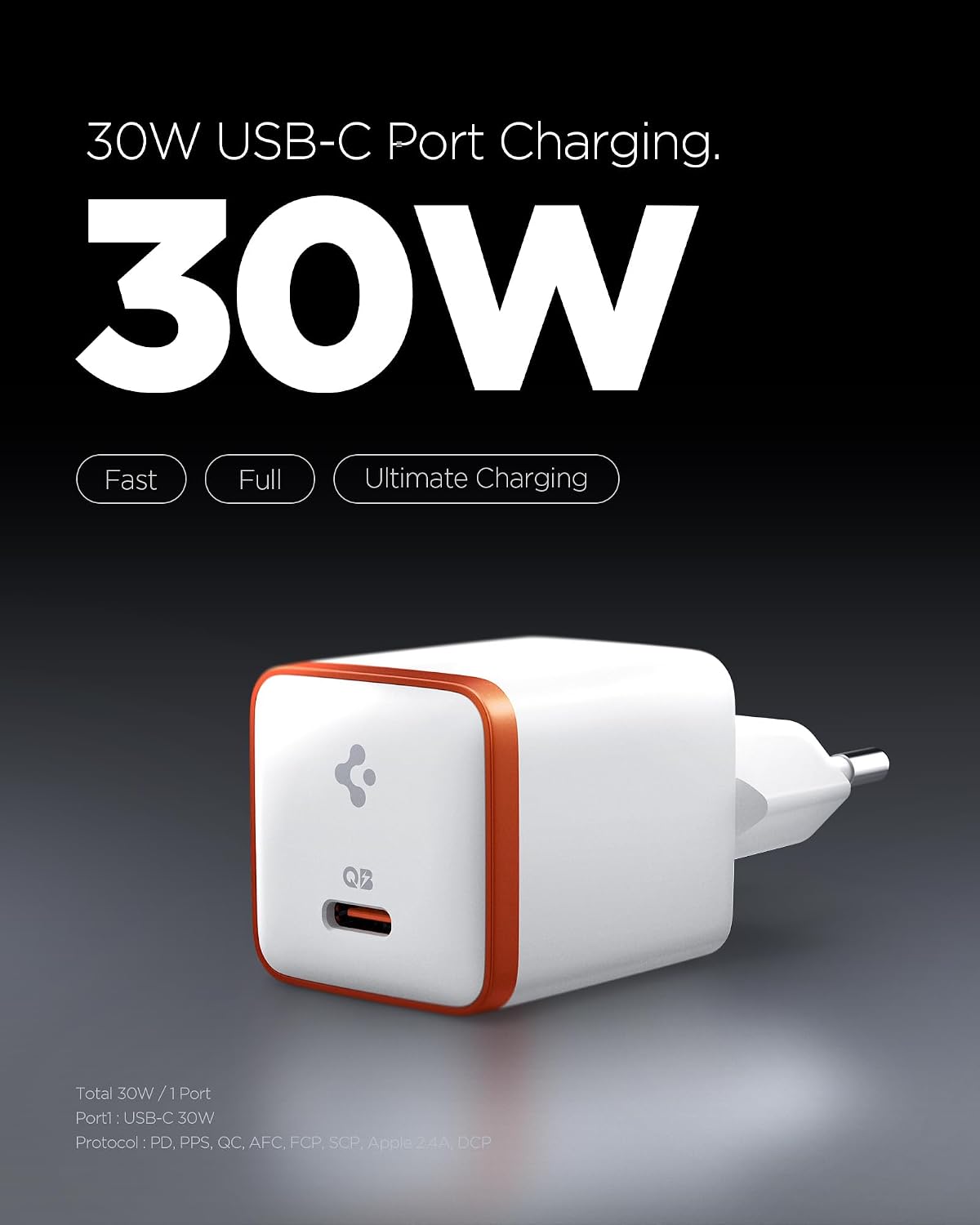 Detalle 2 de Spigen ArcStation Essential 30W caricatore USB-C rapido per auto