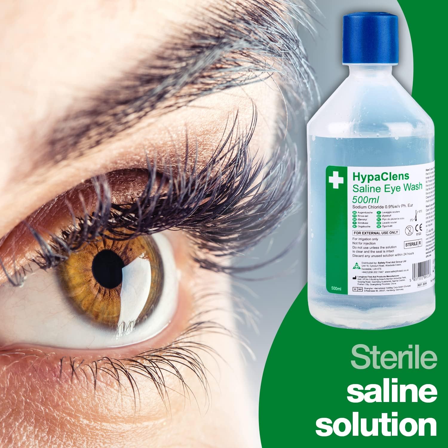 Detalle 2 de Safety First Aid Group HypaClens Eye Wash Bottle 500 ml