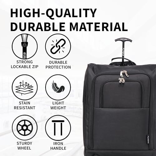 Thumbnail 1 de Flymax 55x40x20 Ryanair Cabin Bag – 44L Lightweight Carry-On (1.4kg)