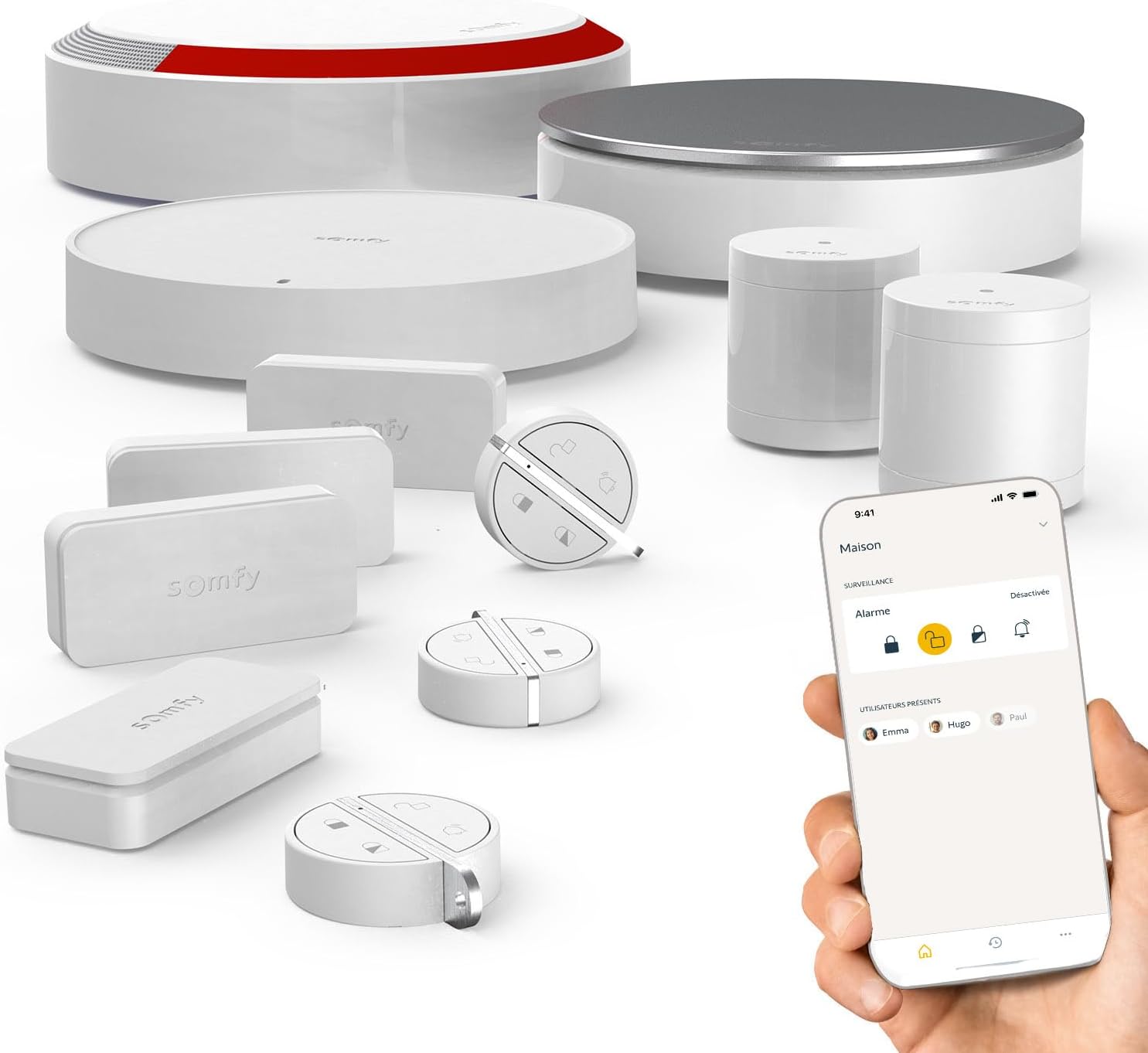 Thumbnail 6 de Somfy Home Alarm Essential Plus (1875281) : kit alarme connectée WiFi avec sirènes, détecteurs et option télésurveillance