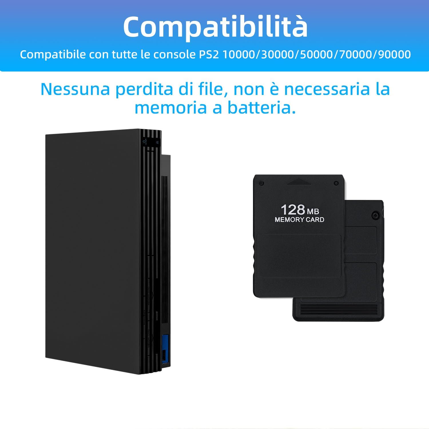 Thumbnail 3 de Tolesum 128MB Memory Card per PS2 🕹