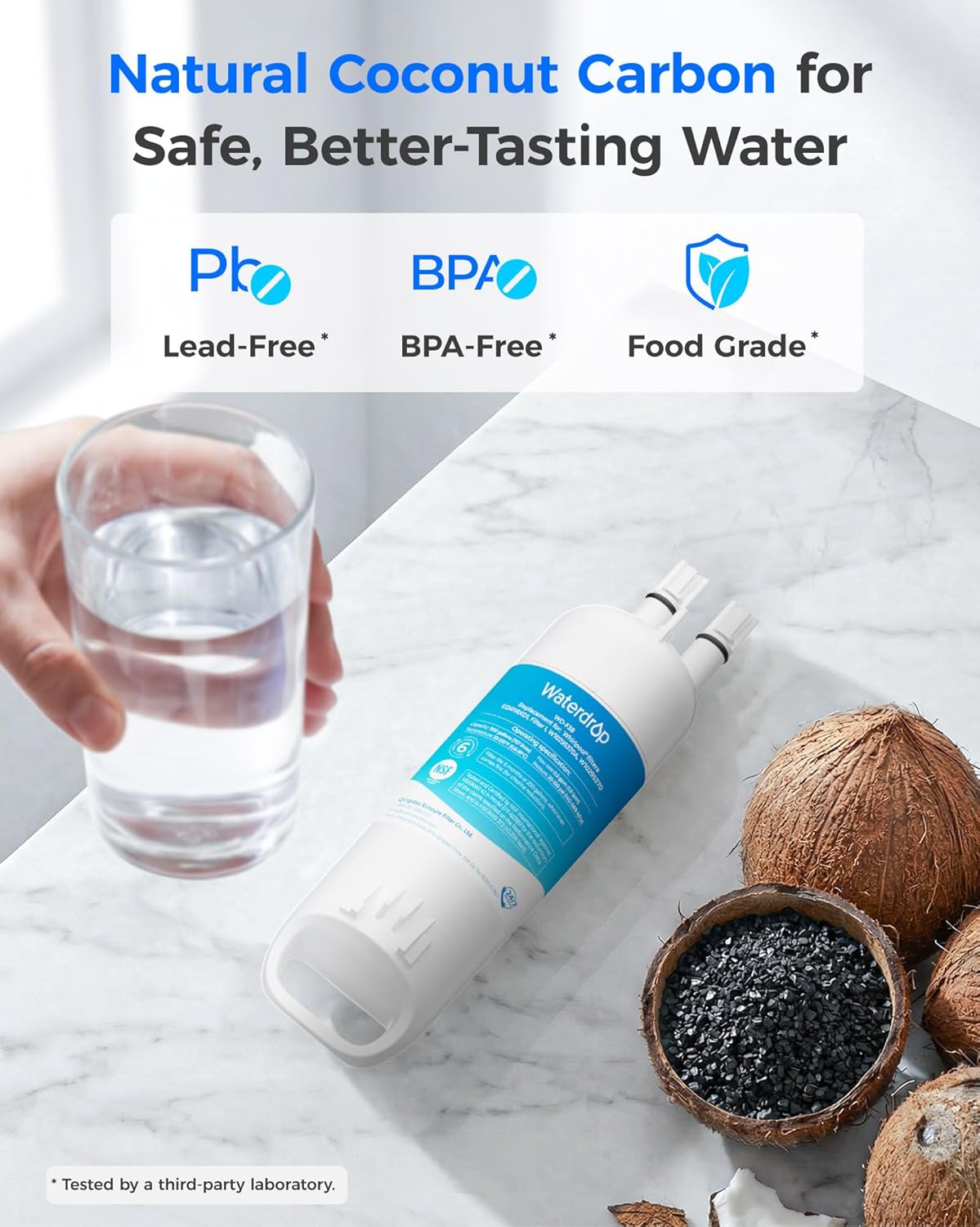 Thumbnail 6 de Waterdrop Refrigerator Water Filter, 3-Pack