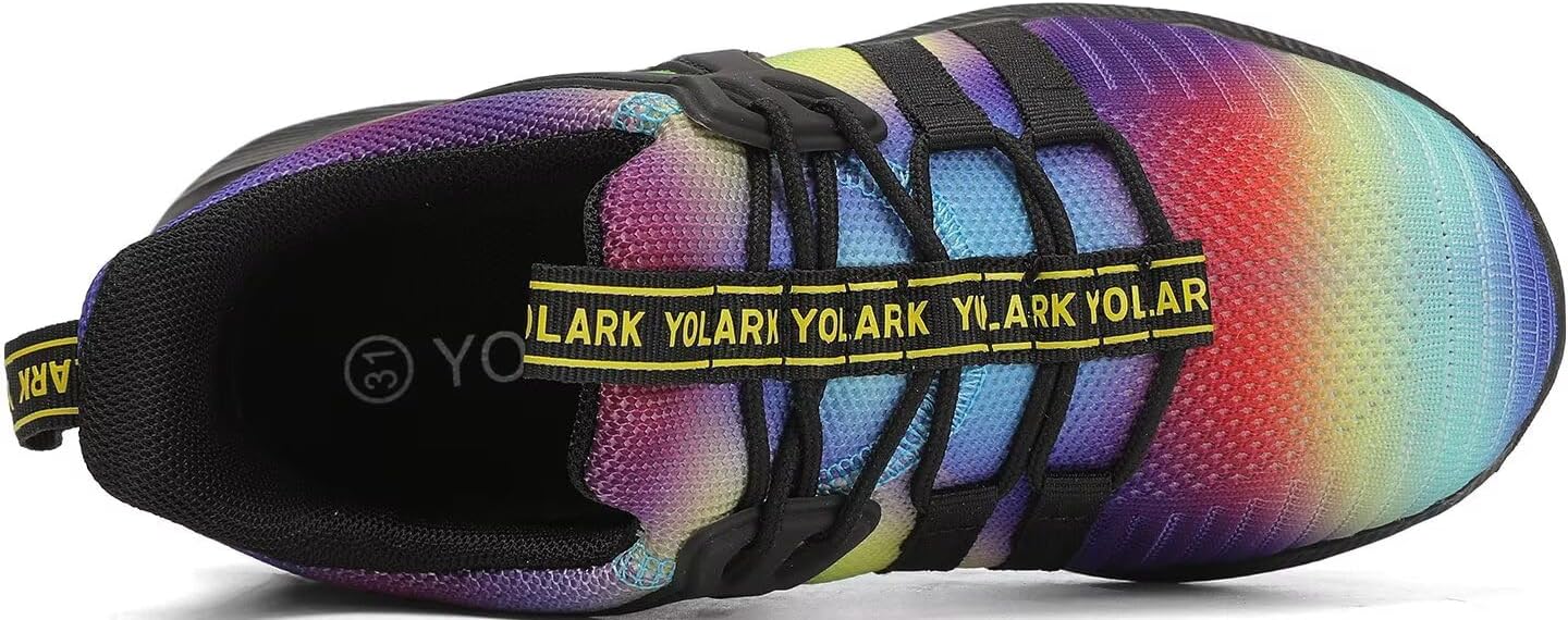 Thumbnail 3 de YOLARK Kids Sneakers: Non-Slip, Lightweight Breathable Knit Slip-On Shoes