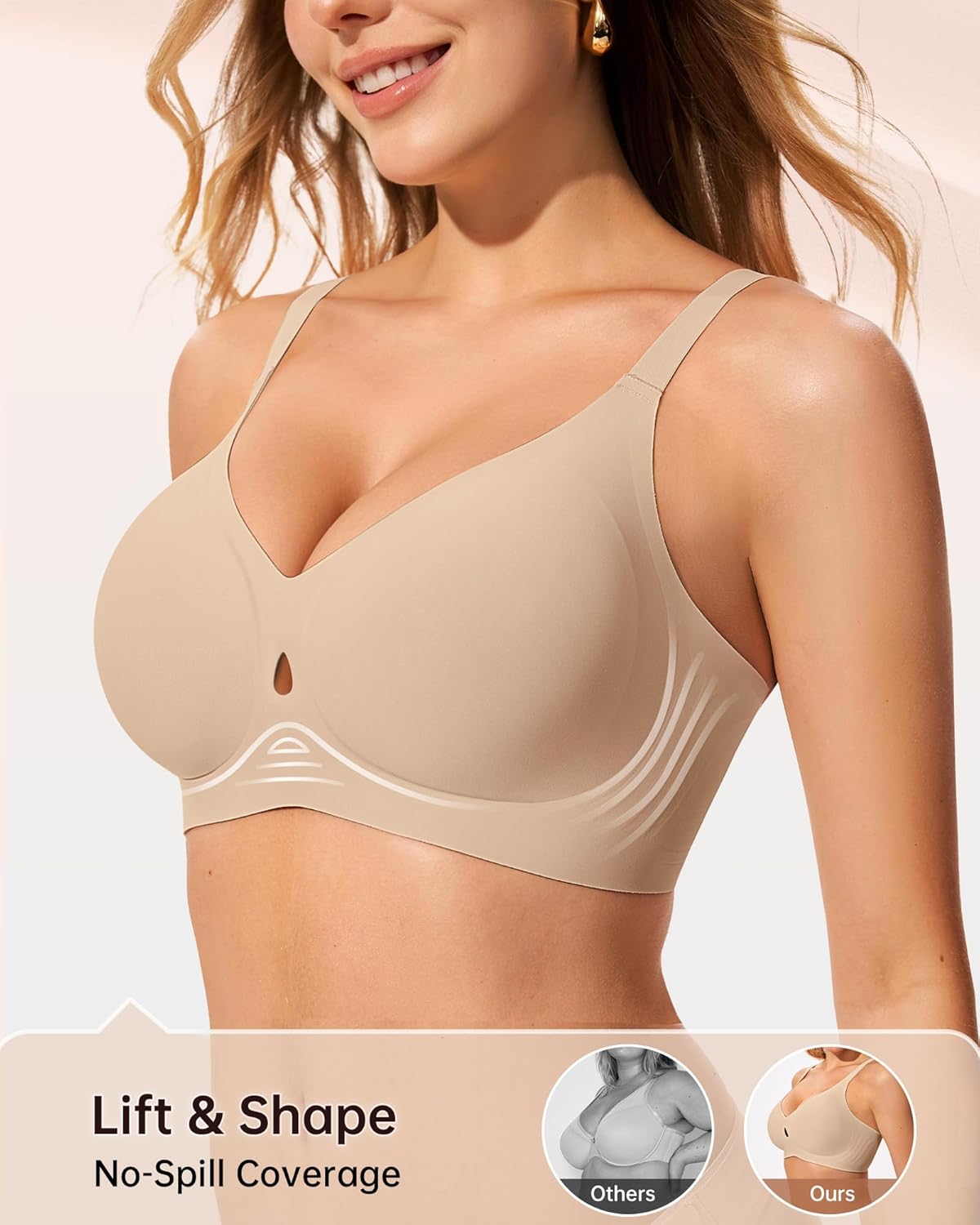 Thumbnail 2 de LetsJoli Wireless Push Up Bra, Jelly Strip