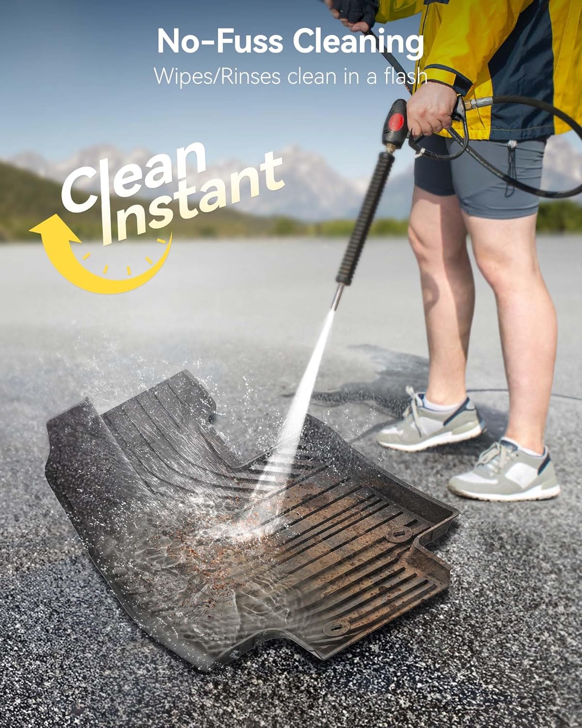 Thumbnail 2 de 3W 3D-Scanned TPE Floor Mats for 2024–2026 Toyota Grand Highlander (7-Seat, Hybrid Included) + Trunk Mat & Seat Back Covers