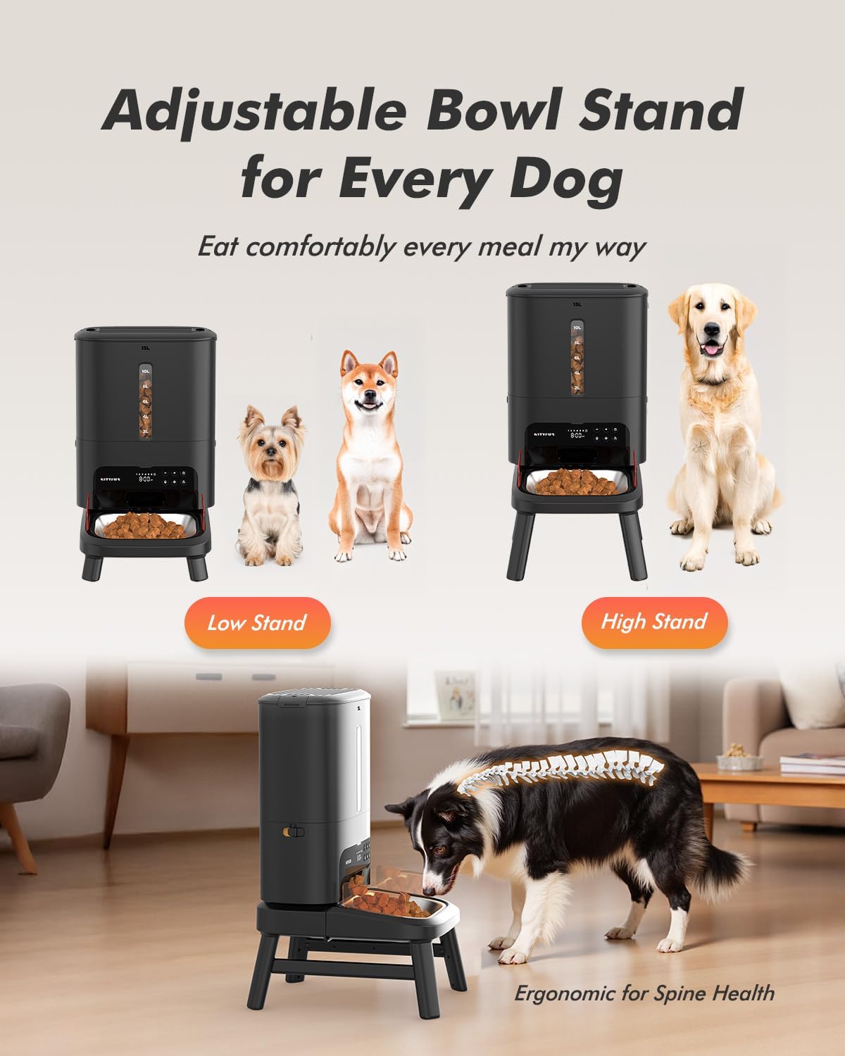 Detalle 2 de Automatic Dog Feeder 15L
