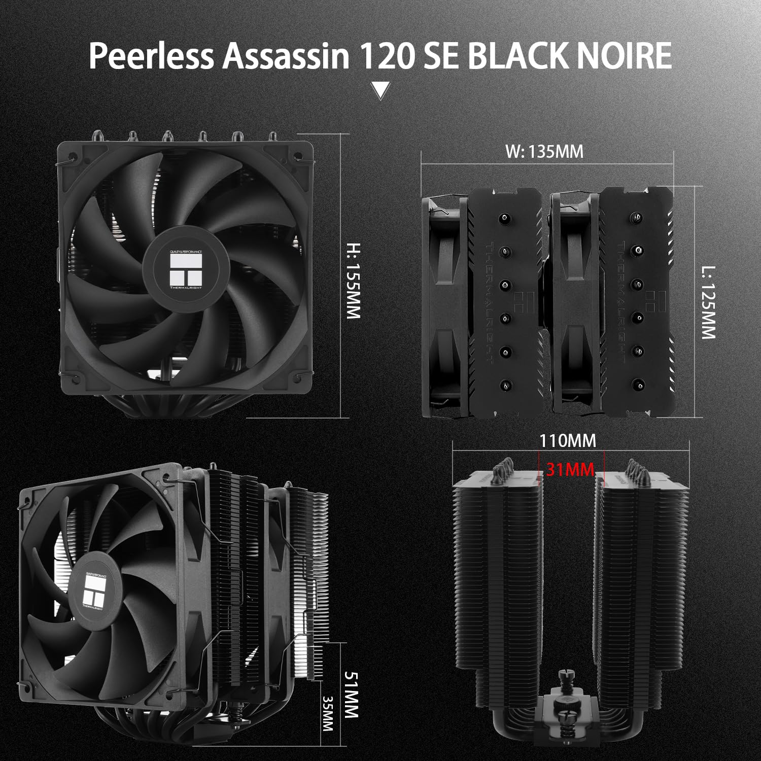 Thumbnail 5 de TR Peerless Assassin TL-C12C 120 SE Negro