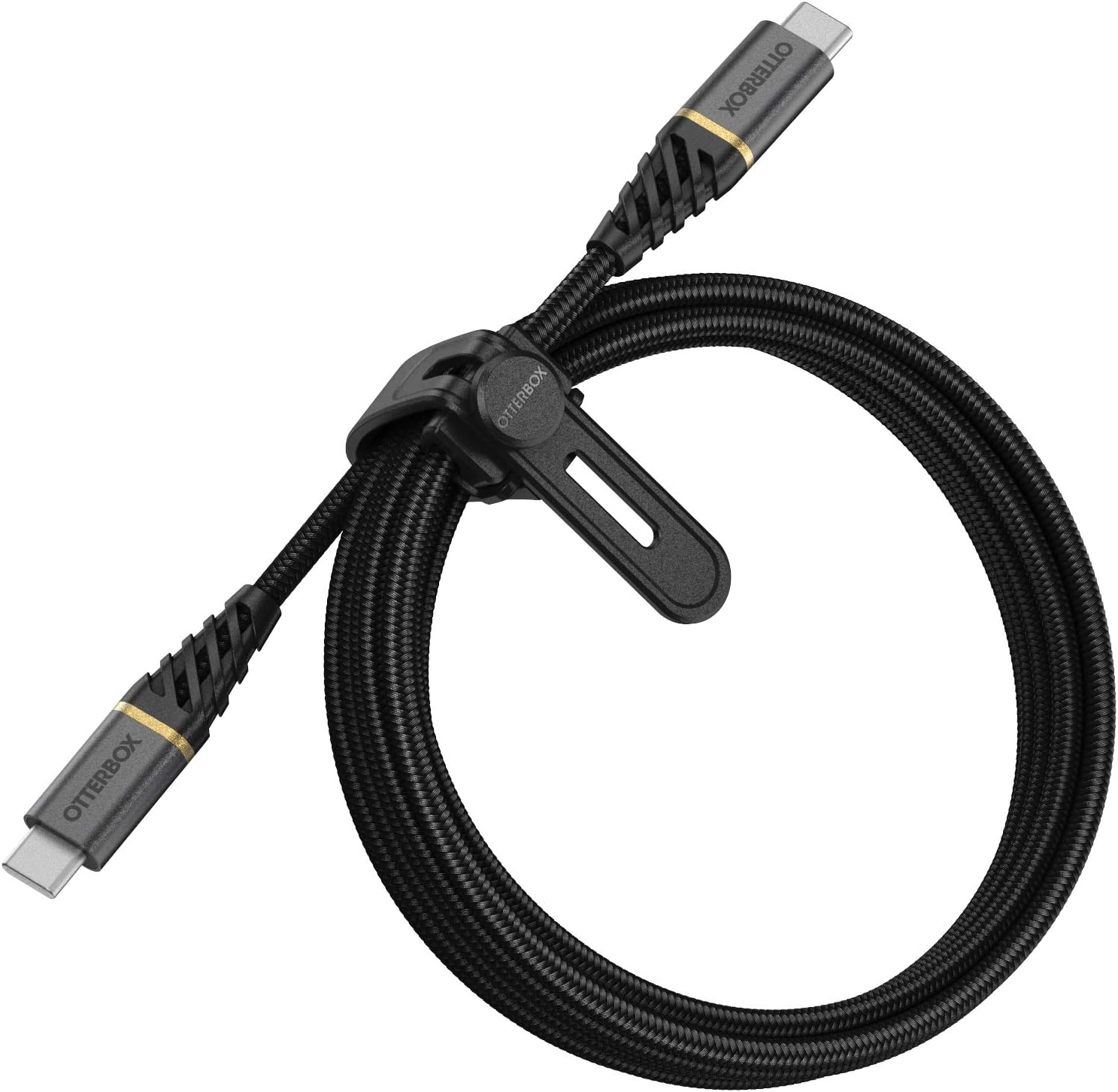Thumbnail 5 de OtterBox verstärktes, umflochtenes USB-A auf Lightning Premium-Kabel (MFi, 1 m) – Schwarz