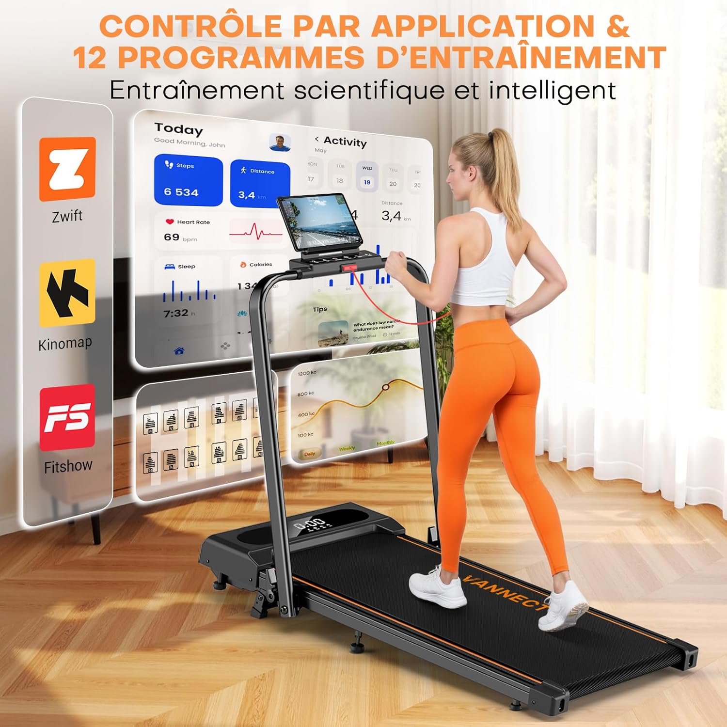 Thumbnail 2 de VANNECT Tapis de Course 6 en 1 160 kg