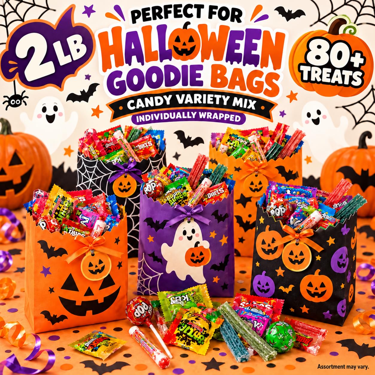 Thumbnail 4 de ONE CANDY WAY 2 lb Halloween Candy Variety Pack, 80+ Individually Wrapped Pieces
