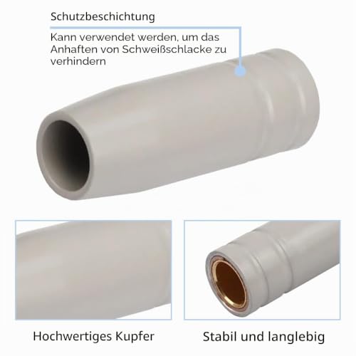 Detalle 2 de EATBALE MIG/MAG-Zubehörset für 15AK/MB15 mit beschichteten Gasdüsen und 0,8-mm-Kontaktspitzen