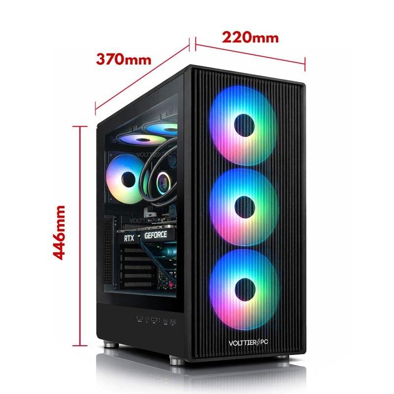 Thumbnail 3 de VolttierPC PC Sobremesa con AMD Ryzen 7 5800X, RTX 5060, 32GB RAM y SSD de 1TB (Windows 11 Pro, WiFi 6)