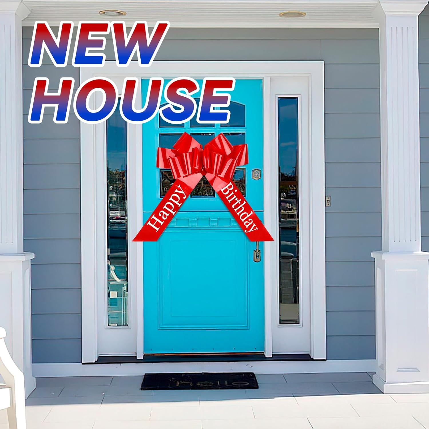 Thumbnail 3 de Moosono Happy Birthday giant car bow (30 inch / 76 cm) with suction cups