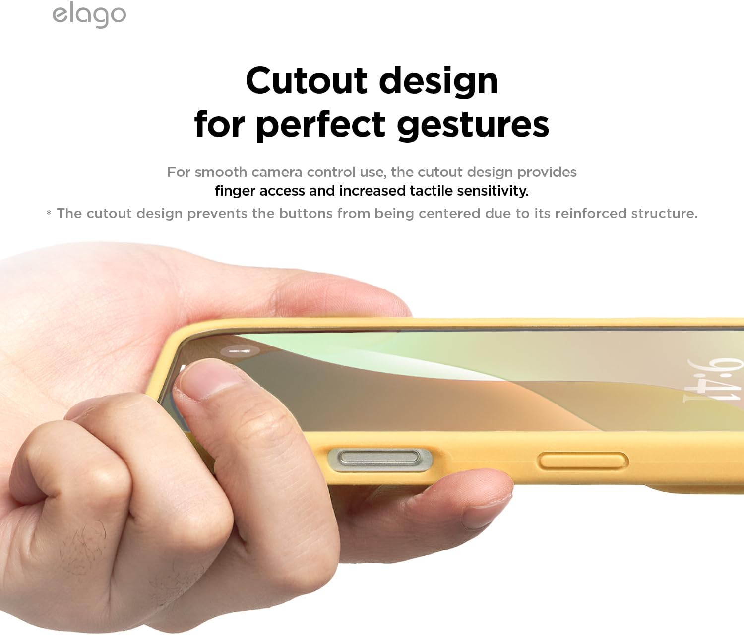 Thumbnail 5 de elago Liquid Silicone Case for iPhone 16 Pro (Full-Body, Shockproof) with Microfibre Lining – Yellow