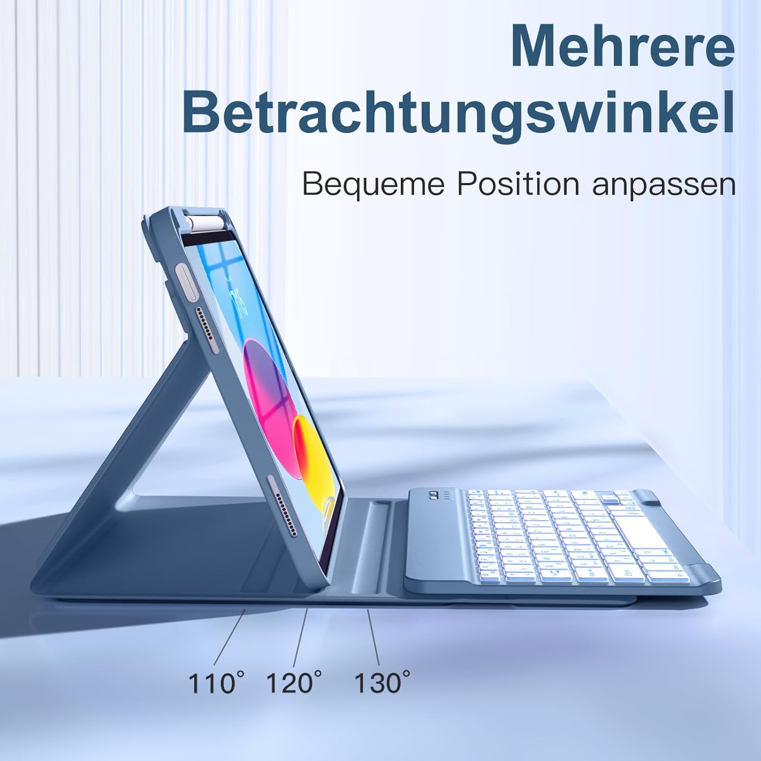 Thumbnail 4 de Vobafe Tastaturhülle für iPad 11 Zoll