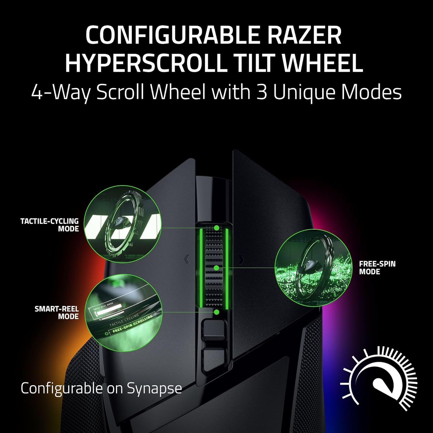 Thumbnail 1 de Razer Basilisk V3 35K Wired Ergonomic Gaming Mouse with HyperScroll Tilt Wheel