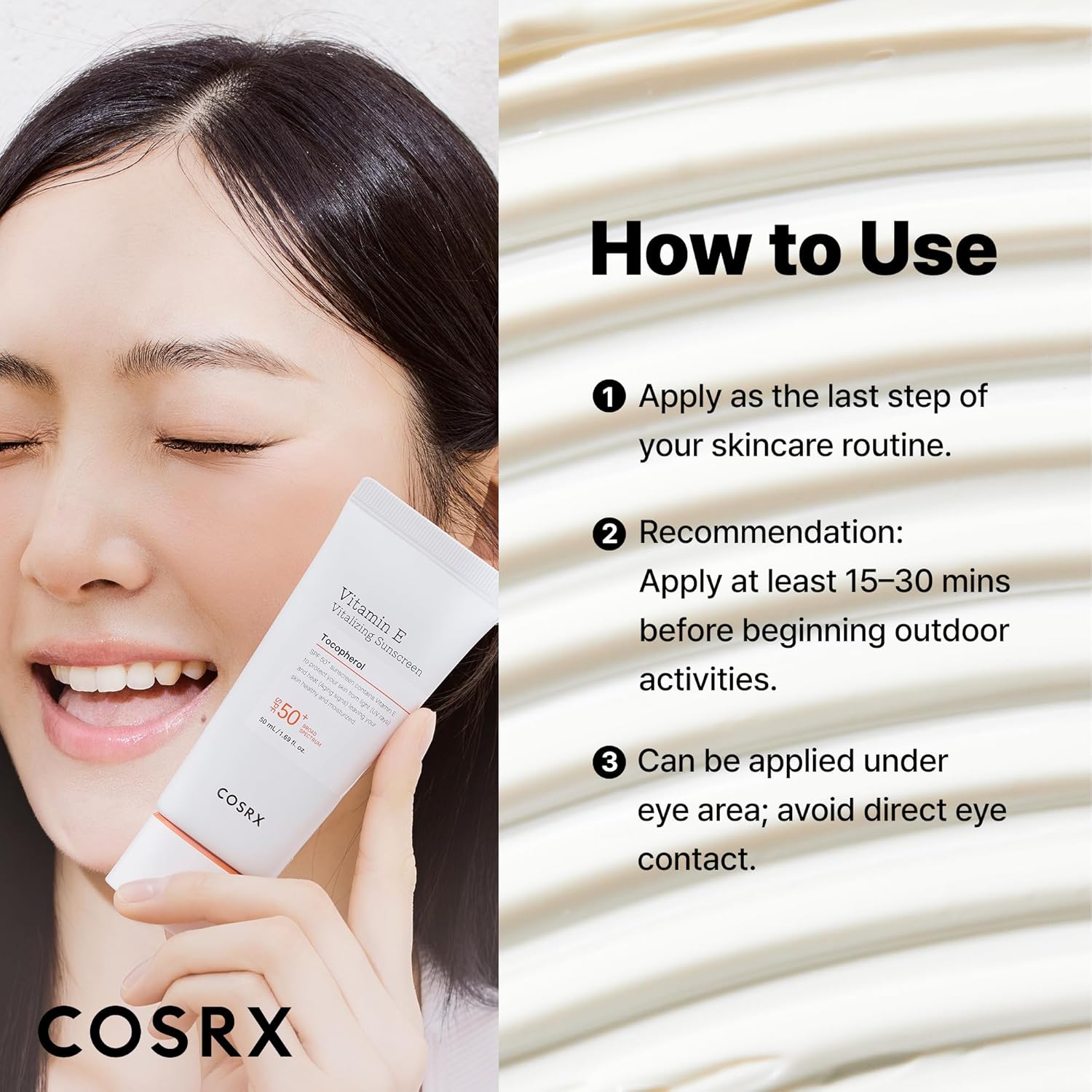 Thumbnail 5 de COSRX Vitamin E Vitalizing Face Sunscreen SPF 50