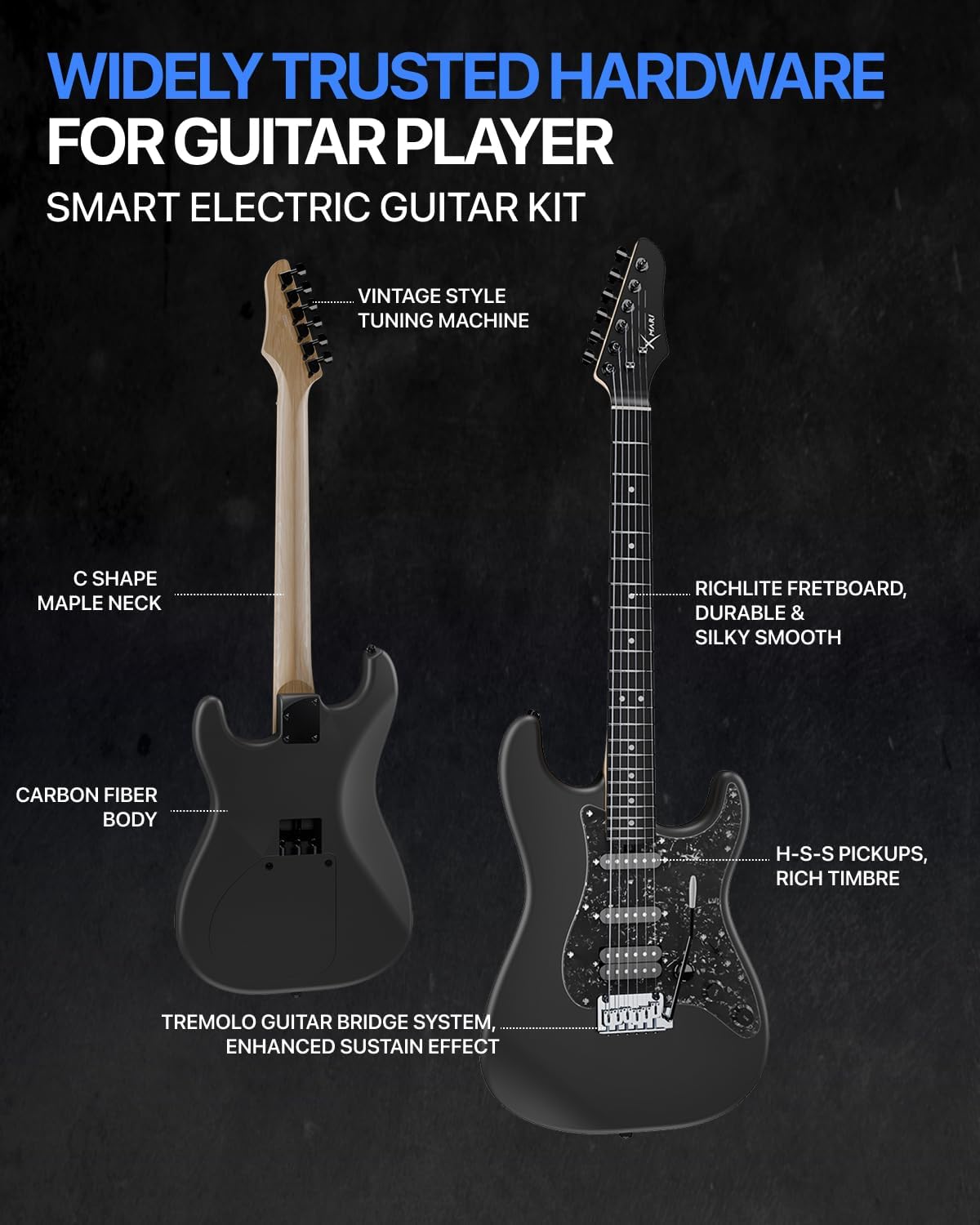 Thumbnail 5 de Enya electric guitar kit, carbon fibre