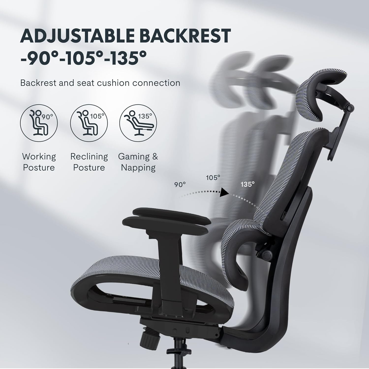 Thumbnail 4 de FLEXISPOT C7 Lite chaise de bureau ergonomique