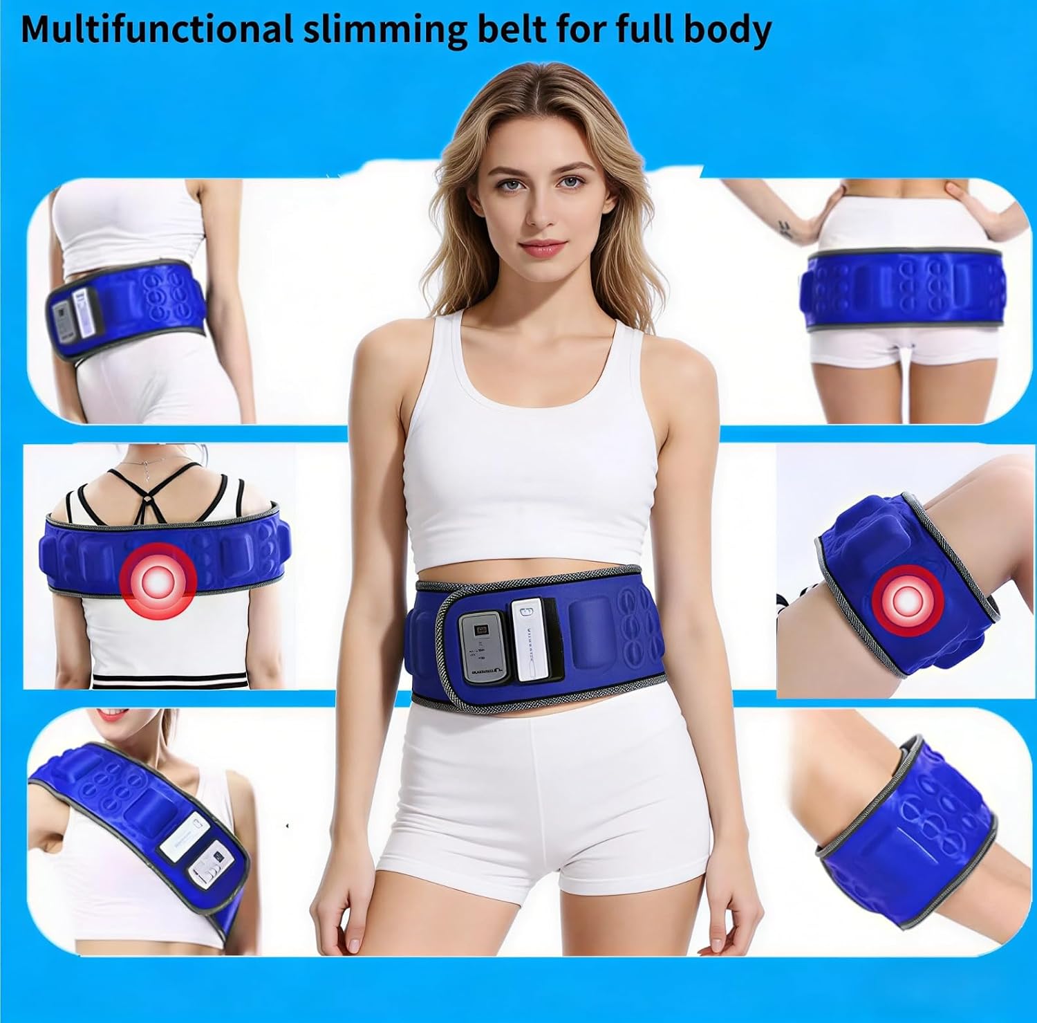 Detalle 2 de Warmforwel X8 Slimming Belt with 36 Vibration Modes and 120 cm Adjustable Wrap