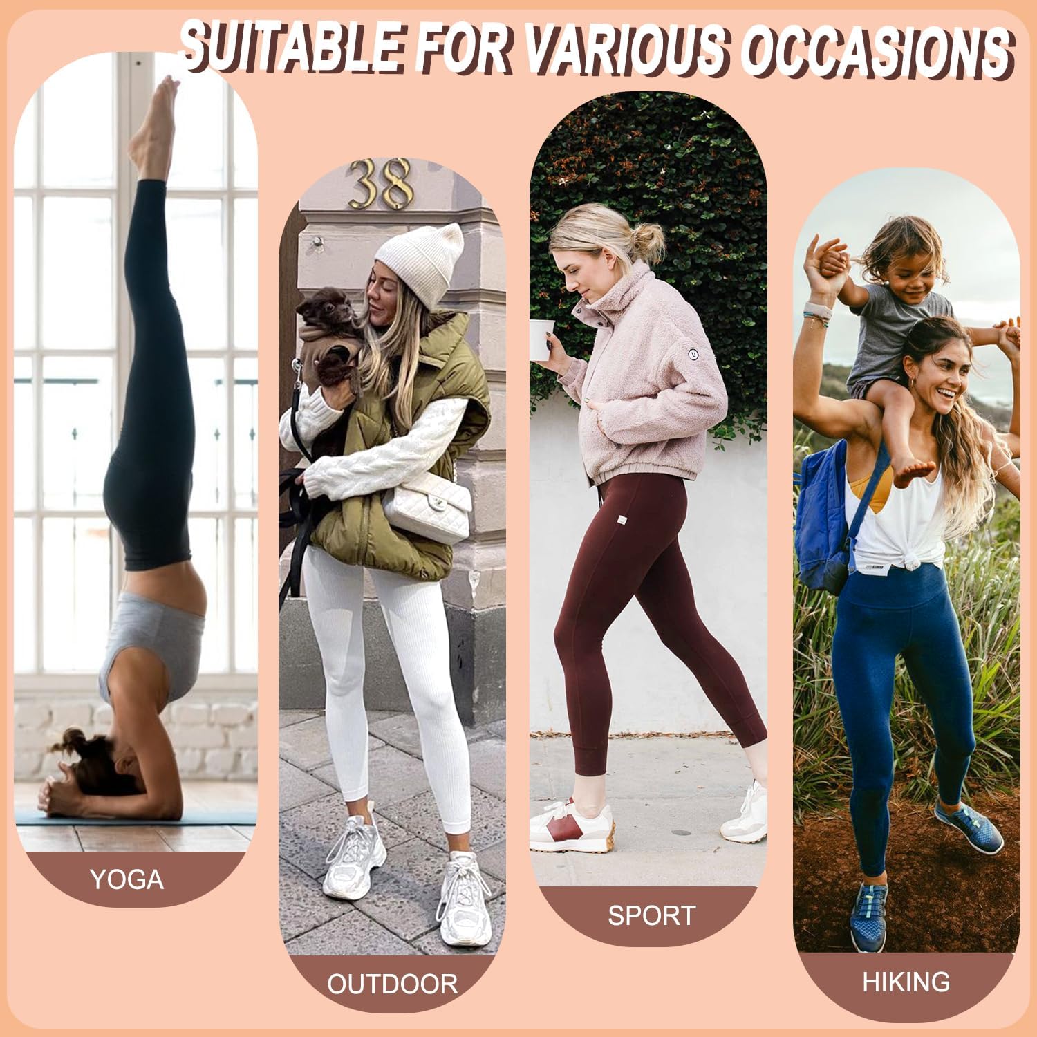 Thumbnail 3 de ACTINPUT soft high waisted tummy control leggings for women
