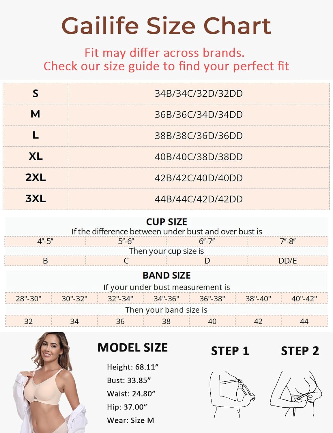 Thumbnail 5 de Gailife Wireless V Mesh Comfortable Bralette Bra