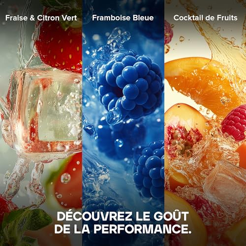 Detalle de Bulk Poudre Pré-Workout Dope, Blue Framboise – énergie intense et concentration pour vos séances
