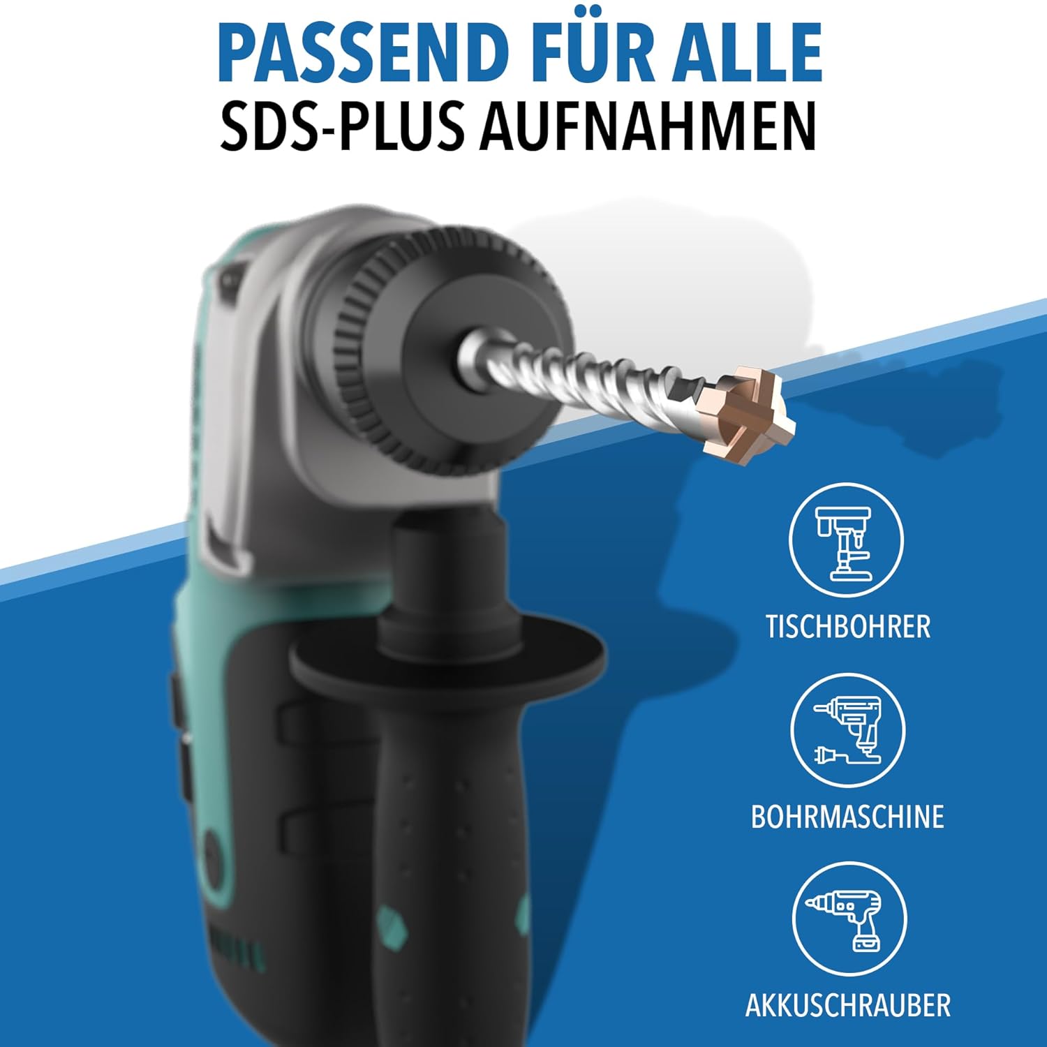 Thumbnail 4 de SDS Plus Betonbohrer-Set 7-tlg. Ø 5–12 mm x 156 mm