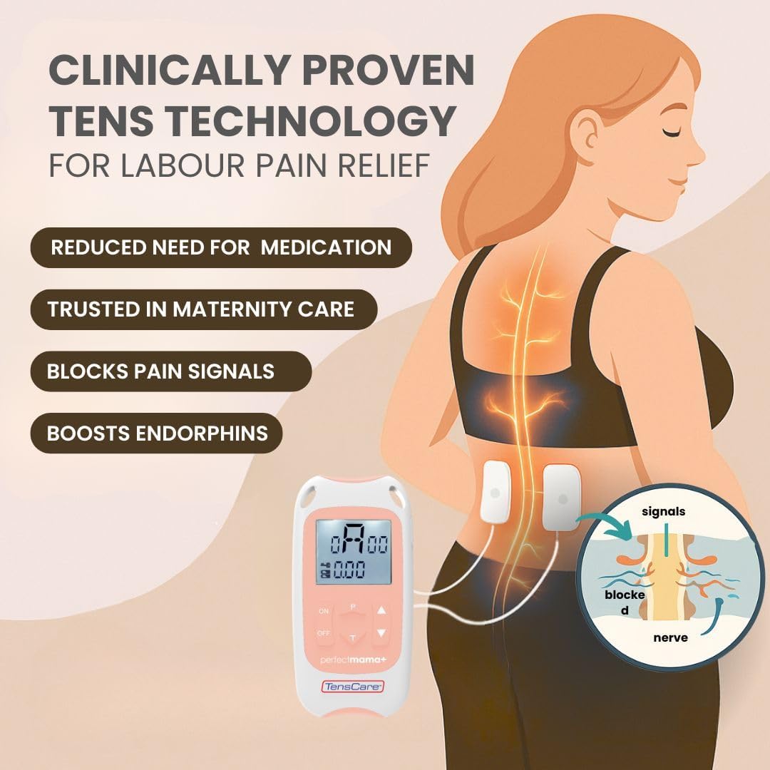 Thumbnail 2 de TensCare Perfect Mama+ TENS device for drug-free labour pain relief with contraction timer