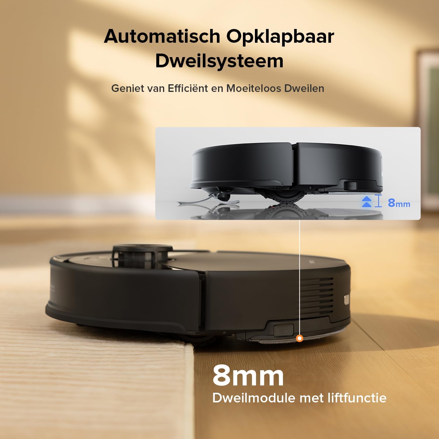 Detalle 1 de roborock Q10 S5 Set robotstofzuiger met dweilfunctie, 10.000 Pa en LiDAR