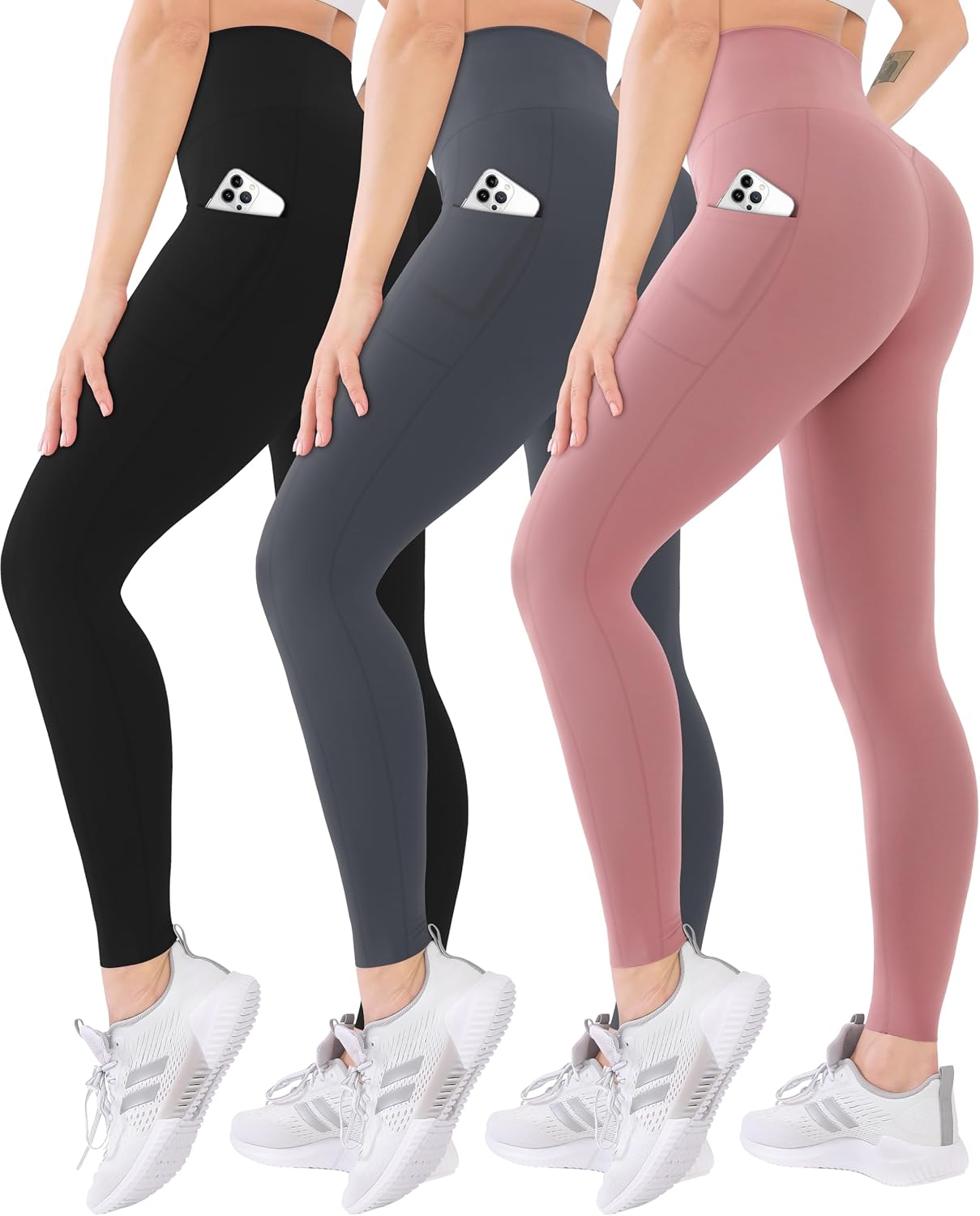 Detalle de Blisset Women's Leggings, 3-Pack