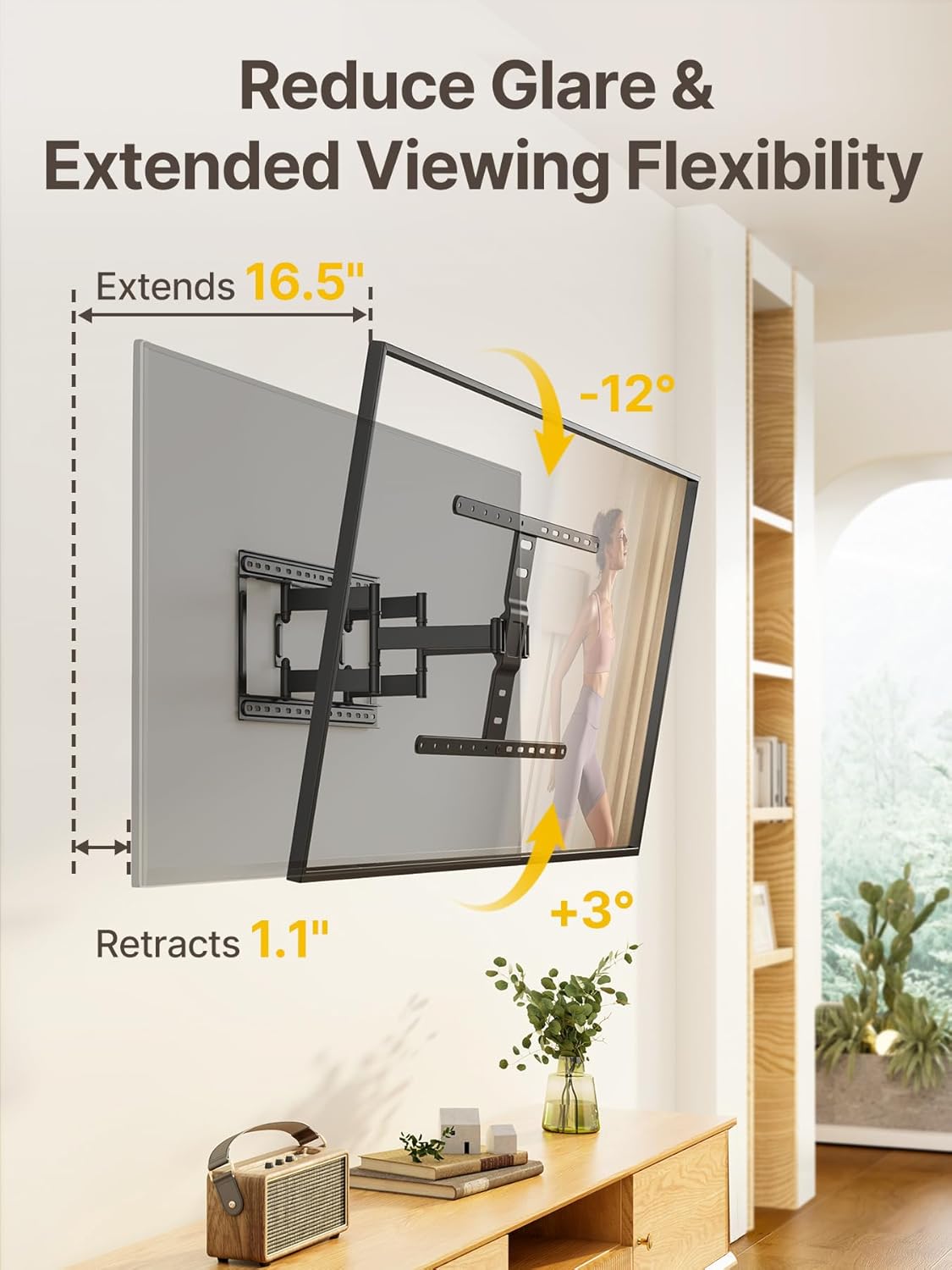 Thumbnail 6 de monTEK Ultra Slim TV Wall Mount for 43–90" 1.1" profile